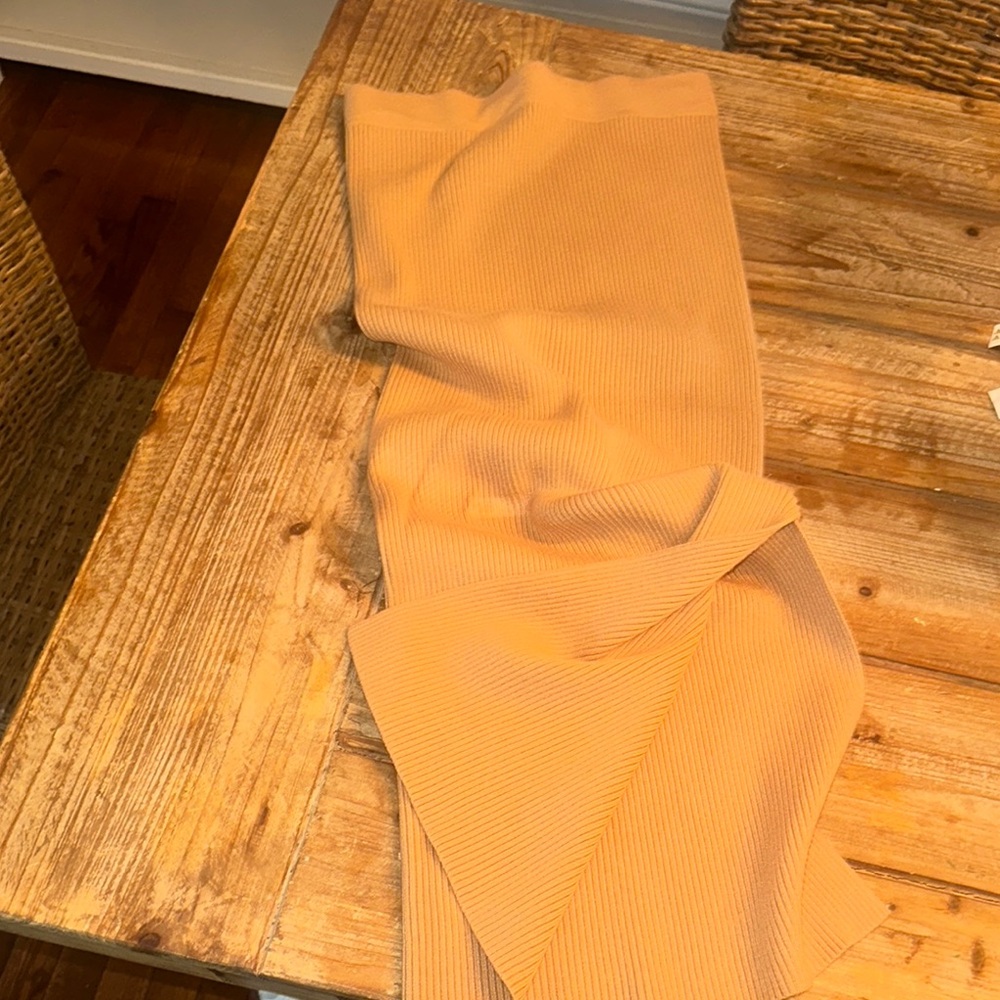 Ribbed Tan Skirt